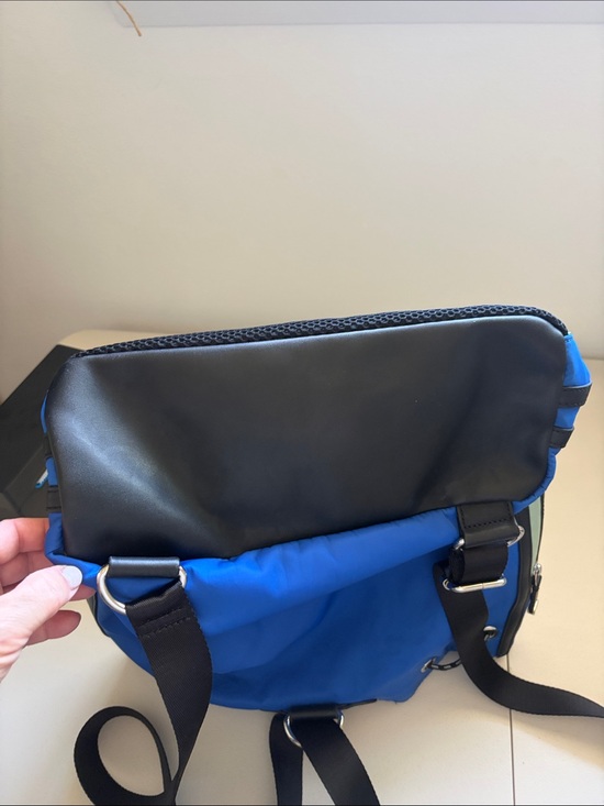 Calvin Klein Blue Drawstring Backpack Sport Nylon Mesh Bag main image 4